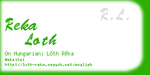 reka loth business card