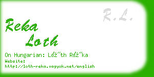 reka loth business card